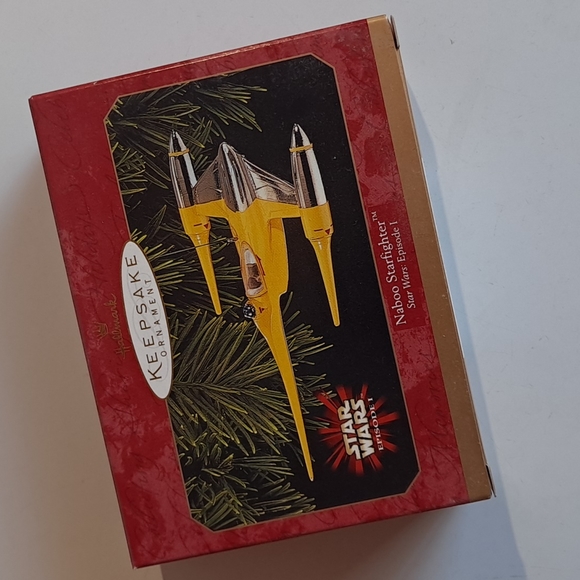 Hallmark Naboo Starfighter Christmas Ornament - Picture 1 of 11